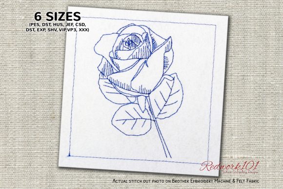 Beautiful Red Rose Redwork Review for Seasonal Embroidery
