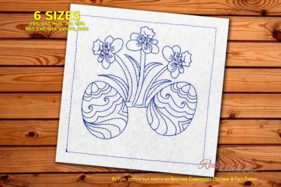 Egg and Flowers Lineart Review