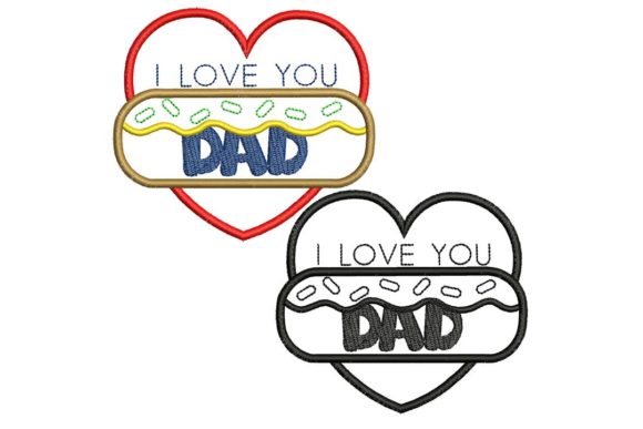 Father s Day Love Heart Embroidery Review