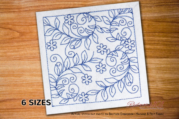 Floral Pattern Bluework Review for Apparel Design