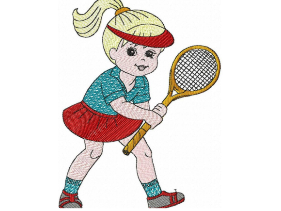 Girl Playing Tennis Embroidery Review