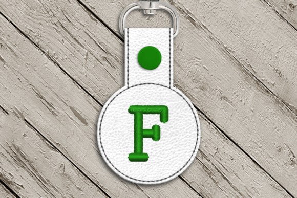Letter F ITH Round Key Fob Applique Review
