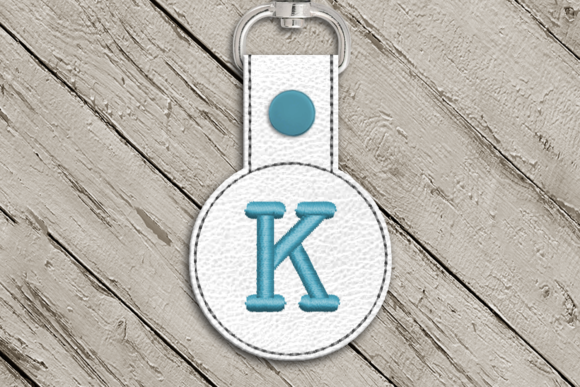 Letter K ITH Round Key Fob Applique Review
