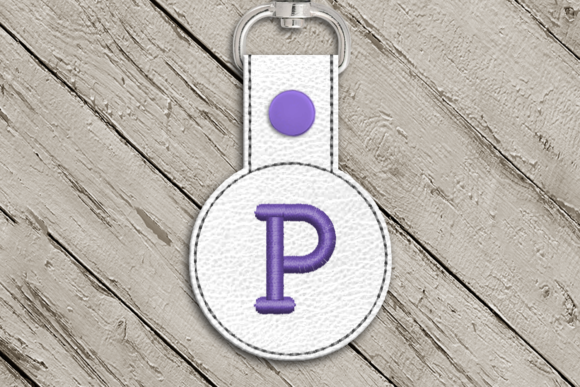 Letter P ITH Round Key Fob Applique Review