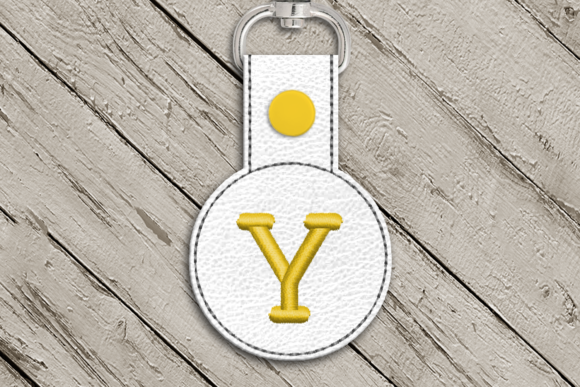 Letter Y ITH Round Key Fob Applique Review