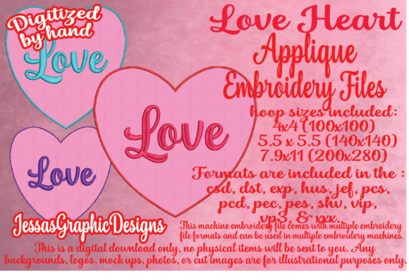 Love Heart Applique Review for Seasonal Embroidery