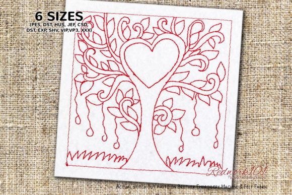 Love Tree Amazing Redwork Review