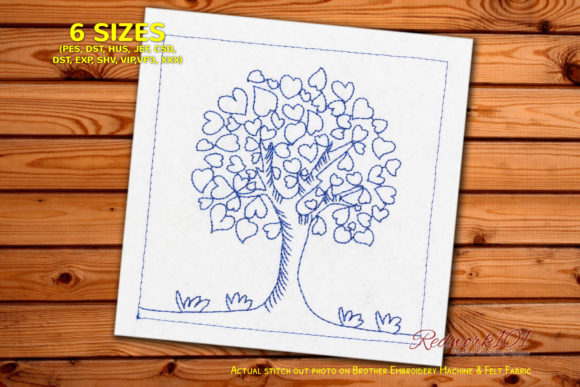 Love Tree Leaves Machine Embroidery Review