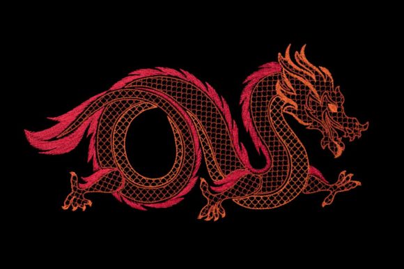 Oriental Dragon Motif Review for Seasonal Embroidery