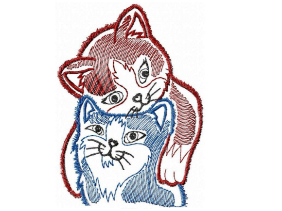 Valentine's Cats Embroidery Design Review